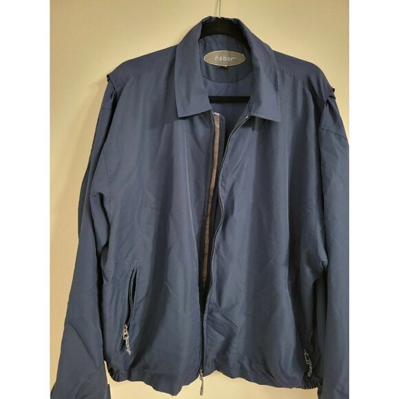 Rebar Men Jacket Size Large Blue with convenient inside / outside pockets - Picture 2 of 11